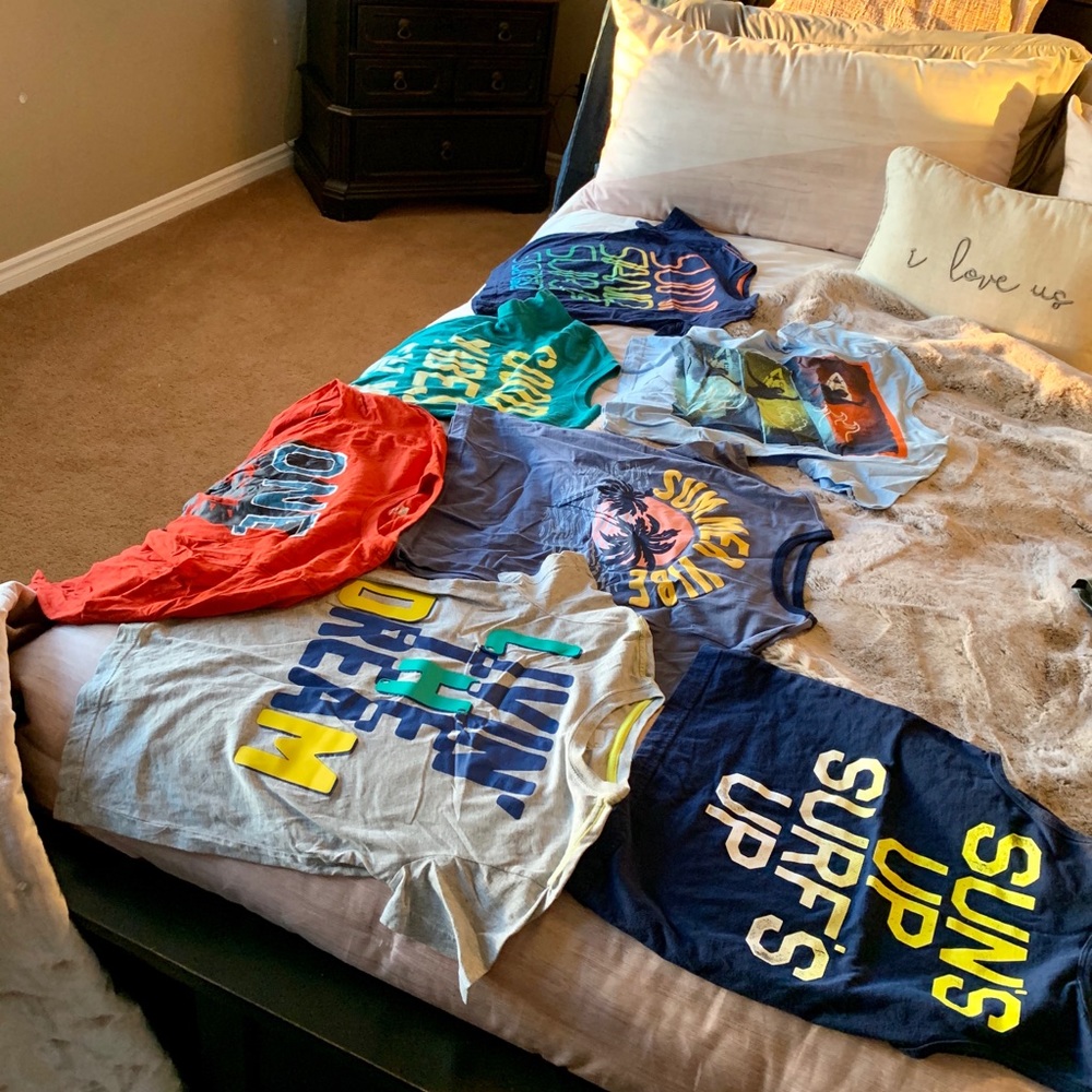 Bundle of boys shirts